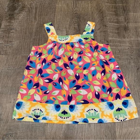 Hanna Andersson Colorful Leaf Print Tank Dress - Picture 1 of 6
